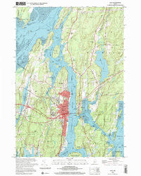 Bath Maine Historical topographic map, 1:24000 scale, 7.5 X 7.5 Minute, Year 2000