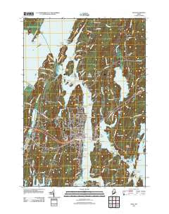 Bath Maine Historical topographic map, 1:24000 scale, 7.5 X 7.5 Minute, Year 2011