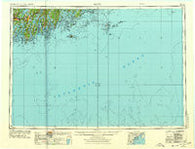 Bath Maine Historical topographic map, 1:250000 scale, 1 X 2 Degree, Year 1956