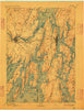 Bath Maine Historical topographic map, 1:62500 scale, 15 X 15 Minute, Year 1894