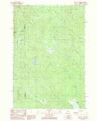 Bean Pot Pond Maine Historical topographic map, 1:24000 scale, 7.5 X 7.5 Minute, Year 1989