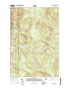 Bean Pot Pond Maine Current topographic map, 1:24000 scale, 7.5 X 7.5 Minute, Year 2014