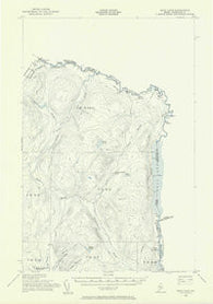 Beau Lake Maine Historical topographic map, 1:62500 scale, 15 X 15 Minute, Year 1955