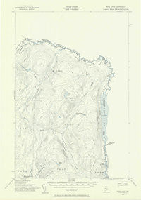 Beau Lake Maine Historical topographic map, 1:62500 scale, 15 X 15 Minute, Year 1955