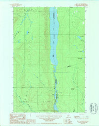 Beau Lake Maine Historical topographic map, 1:24000 scale, 7.5 X 7.5 Minute, Year 1987
