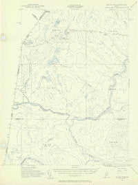Beaver Pond Maine Historical topographic map, 1:62500 scale, 15 X 15 Minute, Year 1955