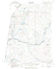 Beaver Pond Maine Historical topographic map, 1:62500 scale, 15 X 15 Minute, Year 1955