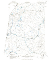 Beaver Pond Maine Historical topographic map, 1:62500 scale, 15 X 15 Minute, Year 1955
