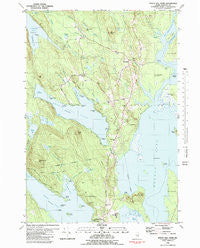 Beech Hill Pond Maine Historical topographic map, 1:24000 scale, 7.5 X 7.5 Minute, Year 1981