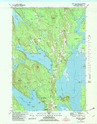 Beech Hill Pond Maine Historical topographic map, 1:24000 scale, 7.5 X 7.5 Minute, Year 1981