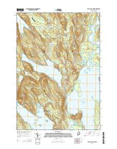 Beech Hill Pond Maine Current topographic map, 1:24000 scale, 7.5 X 7.5 Minute, Year 2014