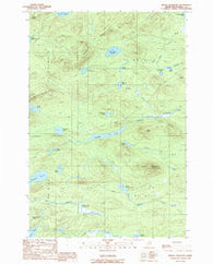 Beetle Mountain Maine Historical topographic map, 1:24000 scale, 7.5 X 7.5 Minute, Year 1989