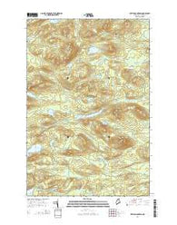 Beetle Mountain Maine Current topographic map, 1:24000 scale, 7.5 X 7.5 Minute, Year 2014