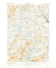 Belfast Maine Historical topographic map, 1:62500 scale, 15 X 15 Minute, Year 1917
