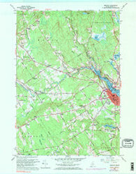 Belfast Maine Historical topographic map, 1:24000 scale, 7.5 X 7.5 Minute, Year 1960