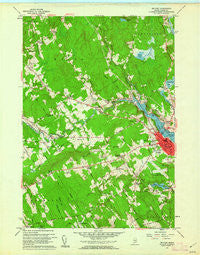 Belfast Maine Historical topographic map, 1:24000 scale, 7.5 X 7.5 Minute, Year 1960
