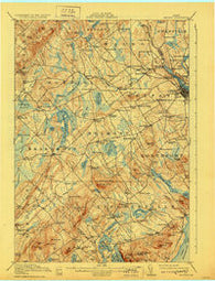 Belfast Maine Historical topographic map, 1:62500 scale, 15 X 15 Minute, Year 1917