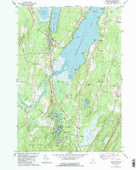 Belgrade Maine Historical topographic map, 1:24000 scale, 7.5 X 7.5 Minute, Year 1980