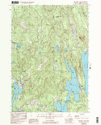 Belgrade Lakes Maine Historical topographic map, 1:24000 scale, 7.5 X 7.5 Minute, Year 1982
