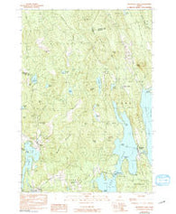 Belgrade Lakes Maine Historical topographic map, 1:24000 scale, 7.5 X 7.5 Minute, Year 1982