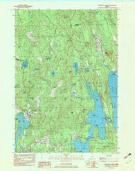 Belgrade Lakes Maine Historical topographic map, 1:24000 scale, 7.5 X 7.5 Minute, Year 1982