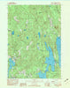 Belgrade Lakes Maine Historical topographic map, 1:24000 scale, 7.5 X 7.5 Minute, Year 1982