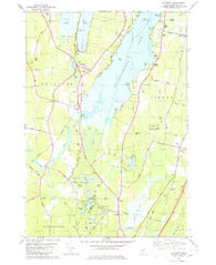 Belgrade Maine Historical topographic map, 1:24000 scale, 7.5 X 7.5 Minute, Year 1980
