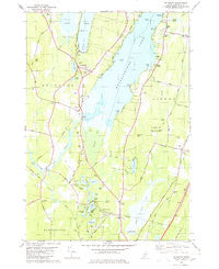 Belgrade Maine Historical topographic map, 1:24000 scale, 7.5 X 7.5 Minute, Year 1980