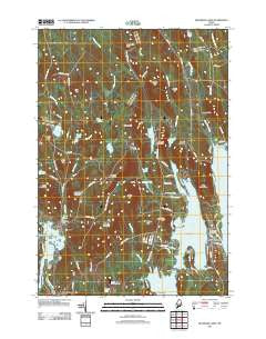 Belgrade Lakes Maine Historical topographic map, 1:24000 scale, 7.5 X 7.5 Minute, Year 2011