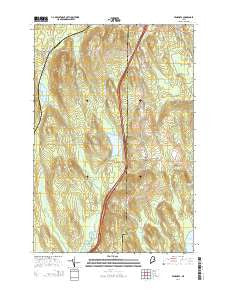 Benedicta Maine Current topographic map, 1:24000 scale, 7.5 X 7.5 Minute, Year 2014