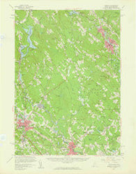 Berwick Maine Historical topographic map, 1:62500 scale, 15 X 15 Minute, Year 1958