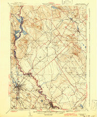 Berwick Maine Historical topographic map, 1:62500 scale, 15 X 15 Minute, Year 1937
