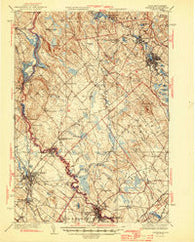 Berwick Maine Historical topographic map, 1:62500 scale, 15 X 15 Minute, Year 1944