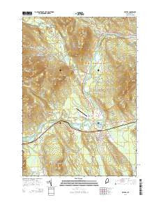 Bethel Maine Current topographic map, 1:24000 scale, 7.5 X 7.5 Minute, Year 2014