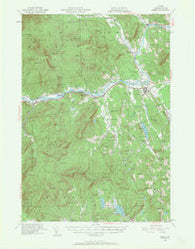 Bethel Maine Historical topographic map, 1:62500 scale, 15 X 15 Minute, Year 1940