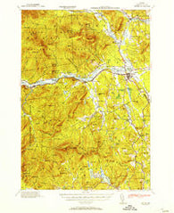 Bethel Maine Historical topographic map, 1:62500 scale, 15 X 15 Minute, Year 1953