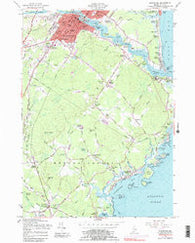 Biddeford Maine Historical topographic map, 1:24000 scale, 7.5 X 7.5 Minute, Year 1956