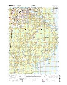 Biddeford Maine Current topographic map, 1:24000 scale, 7.5 X 7.5 Minute, Year 2014