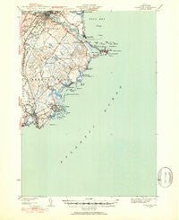 Biddeford Maine Historical topographic map, 1:62500 scale, 15 X 15 Minute, Year 1941
