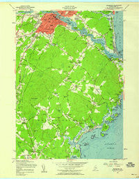Biddeford Maine Historical topographic map, 1:24000 scale, 7.5 X 7.5 Minute, Year 1956
