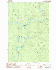 Big Black Rapids Maine Historical topographic map, 1:24000 scale, 7.5 X 7.5 Minute, Year 1986