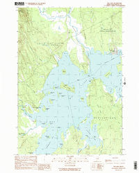 Big Lake Maine Historical topographic map, 1:24000 scale, 7.5 X 7.5 Minute, Year 1990