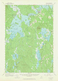 Big Lake Maine Historical topographic map, 1:62500 scale, 15 X 15 Minute, Year 1963