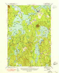 Big Lake Maine Historical topographic map, 1:62500 scale, 15 X 15 Minute, Year 1943