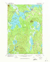 Big Lake Maine Historical topographic map, 1:62500 scale, 15 X 15 Minute, Year 1963