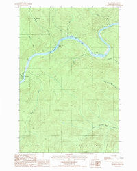 Big Rapids Maine Historical topographic map, 1:24000 scale, 7.5 X 7.5 Minute, Year 1986