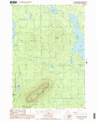 Big Spencer Mtn Maine Historical topographic map, 1:24000 scale, 7.5 X 7.5 Minute, Year 1988