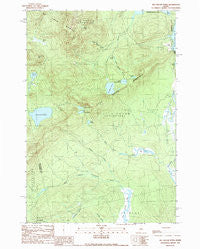 Big Squaw Pond Maine Historical topographic map, 1:24000 scale, 7.5 X 7.5 Minute, Year 1989