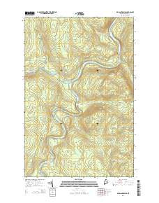 Big Black Rapids Maine Current topographic map, 1:24000 scale, 7.5 X 7.5 Minute, Year 2014