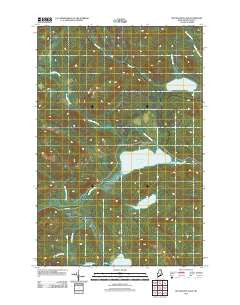 Big Machias Lake Maine Historical topographic map, 1:24000 scale, 7.5 X 7.5 Minute, Year 2011